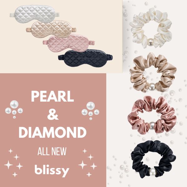 Why Youβll Love Blissyβs New Diamond Quilted Sleep Mask and Pearl Scrunchies