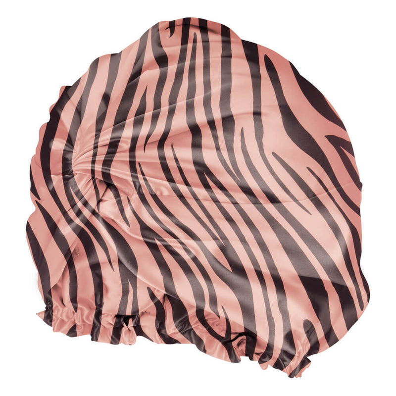 Tiger Blissy Bonnet Close-Up – Blissy 22 Momme Silk