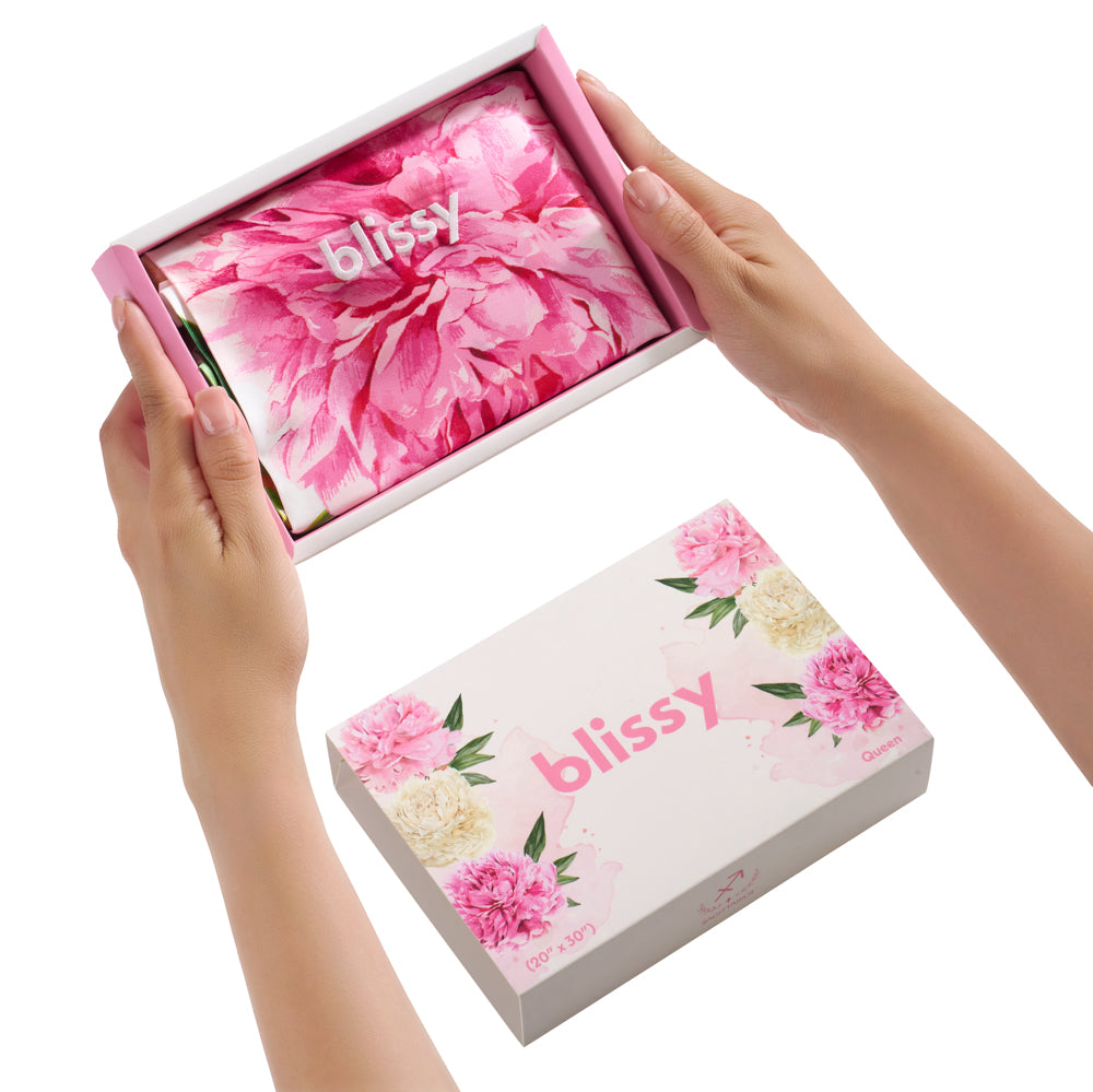 Blissy 100 Mulberry 22Momme Silk Pillowcase Zodiac Flower Scorpio