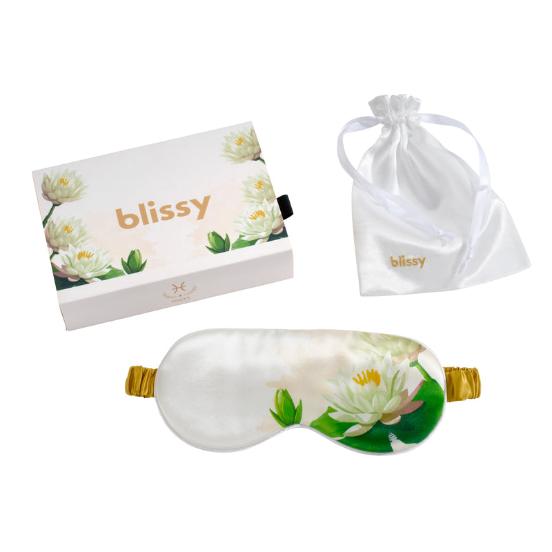 Sleep Mask - Zodiac Flower - Pisces Water Lily