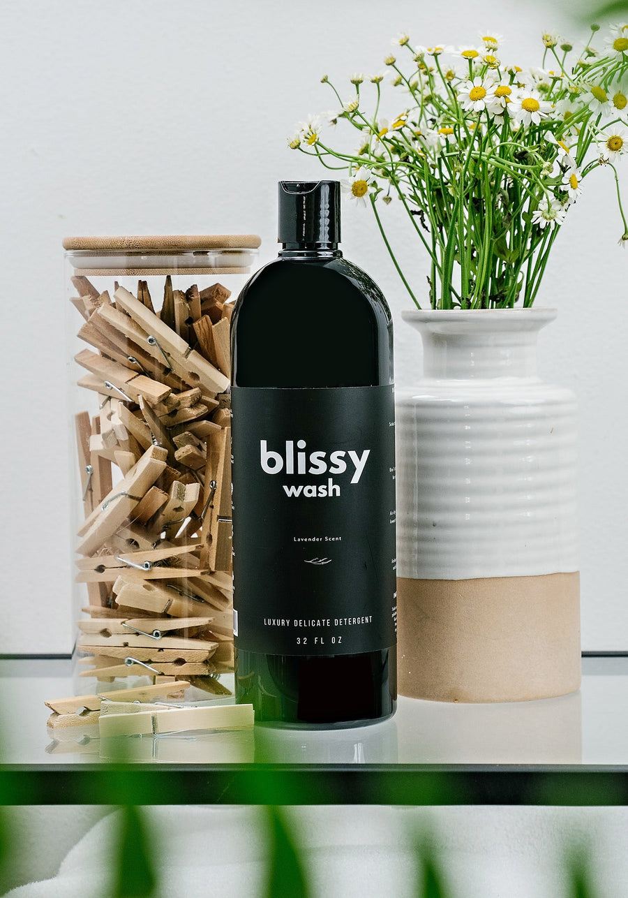 Blissy laundry bag for delicates and silk products inside a washing machine