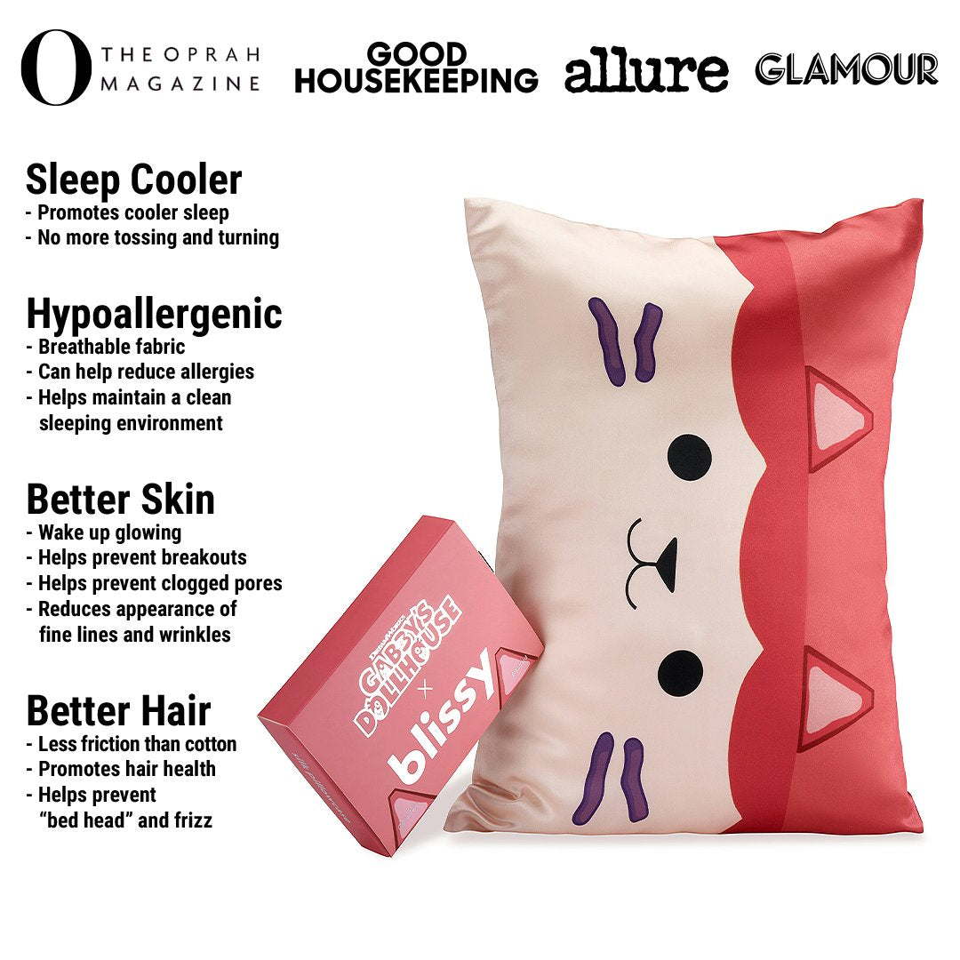 Gabby'S Dollhouse Mulberry Silk Pillowcase – Blissy Queen
