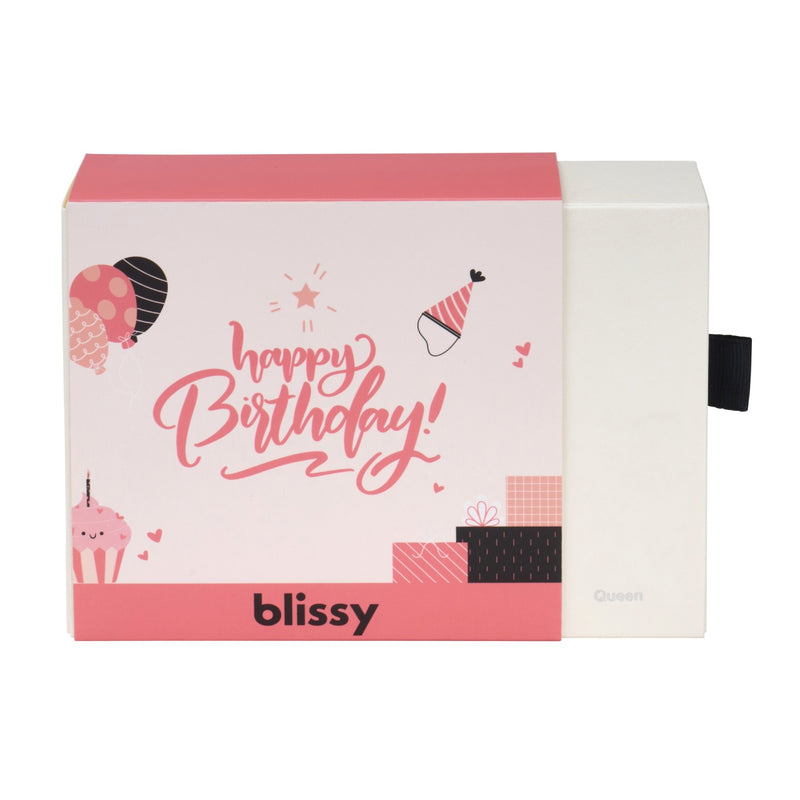 Blissy - Happy Birthday Gift Sleeve - Pink - Blissy Happy Birthday Gift Sleeve Blissy – 22 Momme Mulberry Silk, 100% Silk