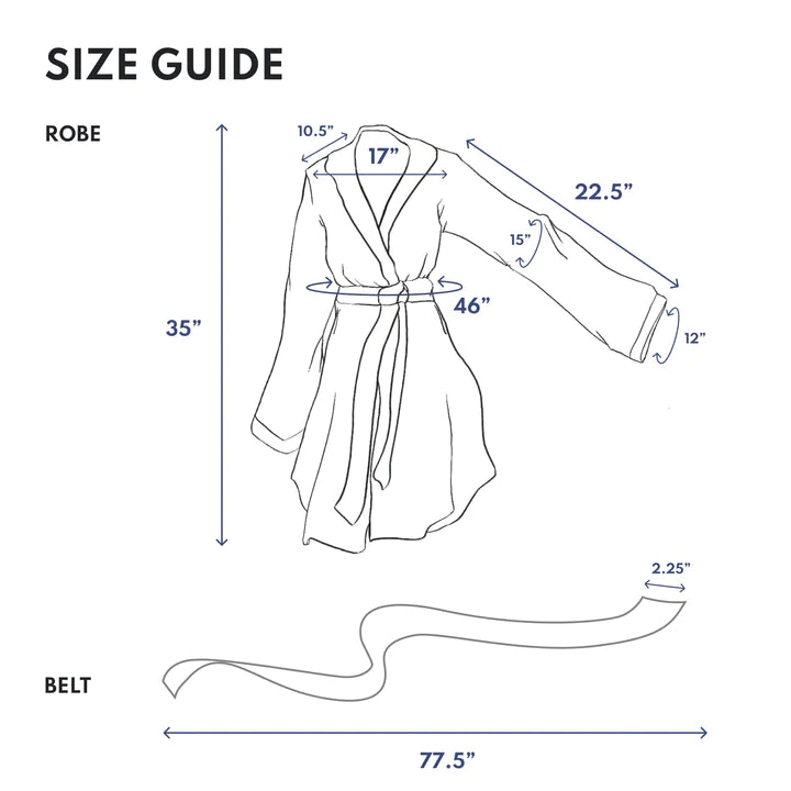 Blissy Mulberry Silk Classic Robe – Red