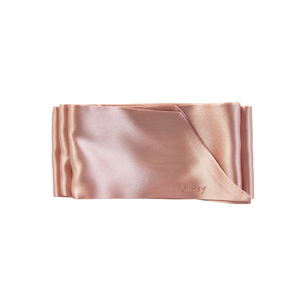 Blissy Rose Gold Silk Blissy Hair Ribbon Detail –