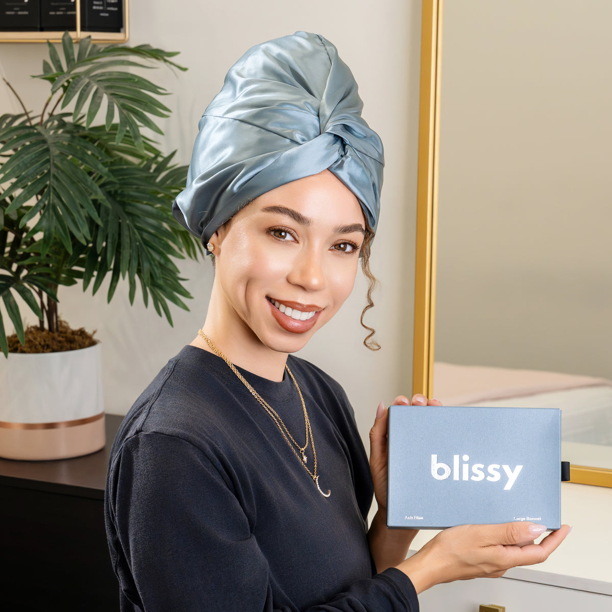 Blissy Bonnet - Ash Blue - Large