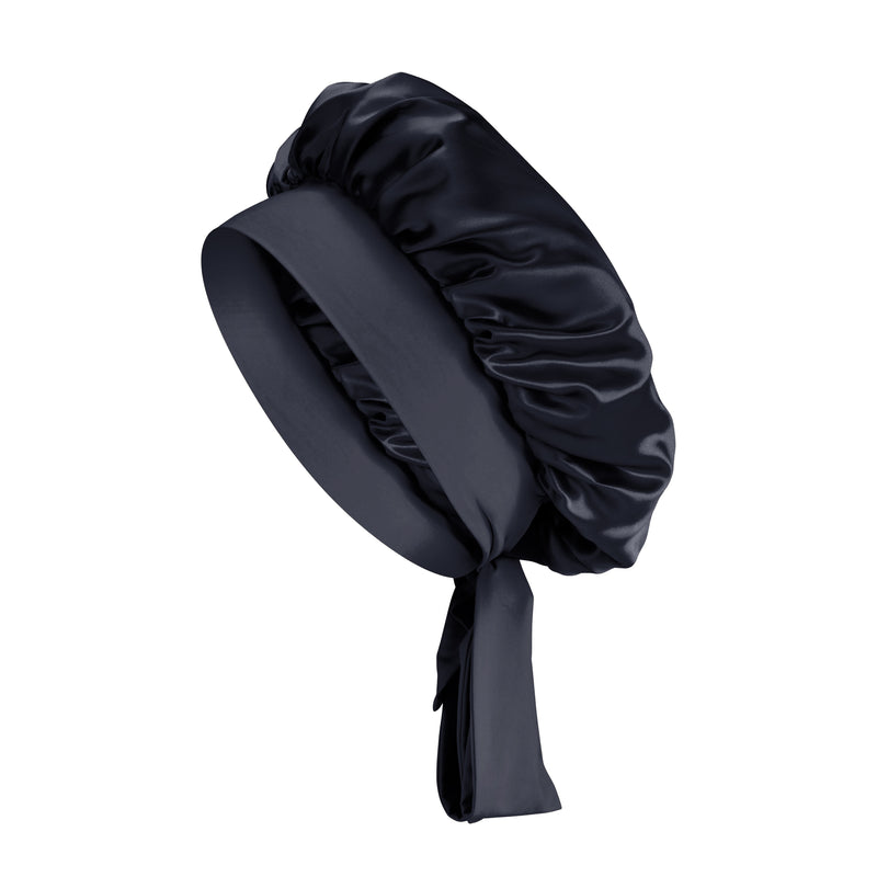 Blissy Bow Bonnet - Black