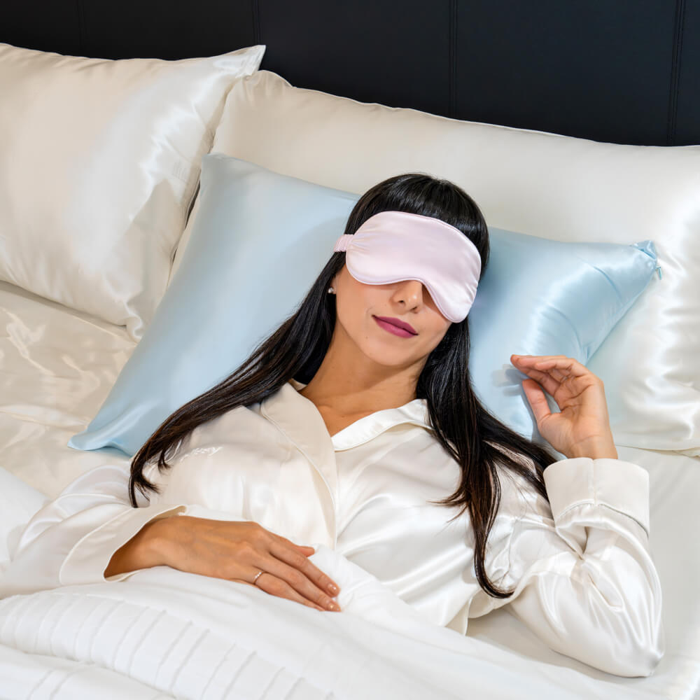 Blush Sleep Mask – Blissy Premium Silk