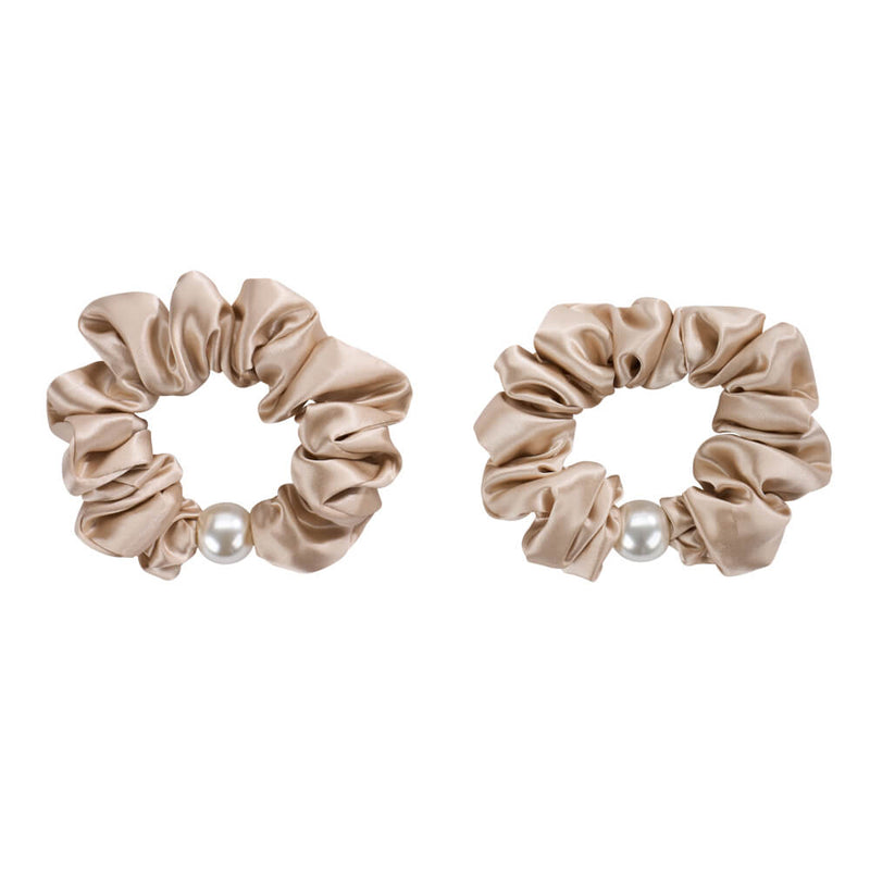 Blissy Pearl Scrunchies - Champagne