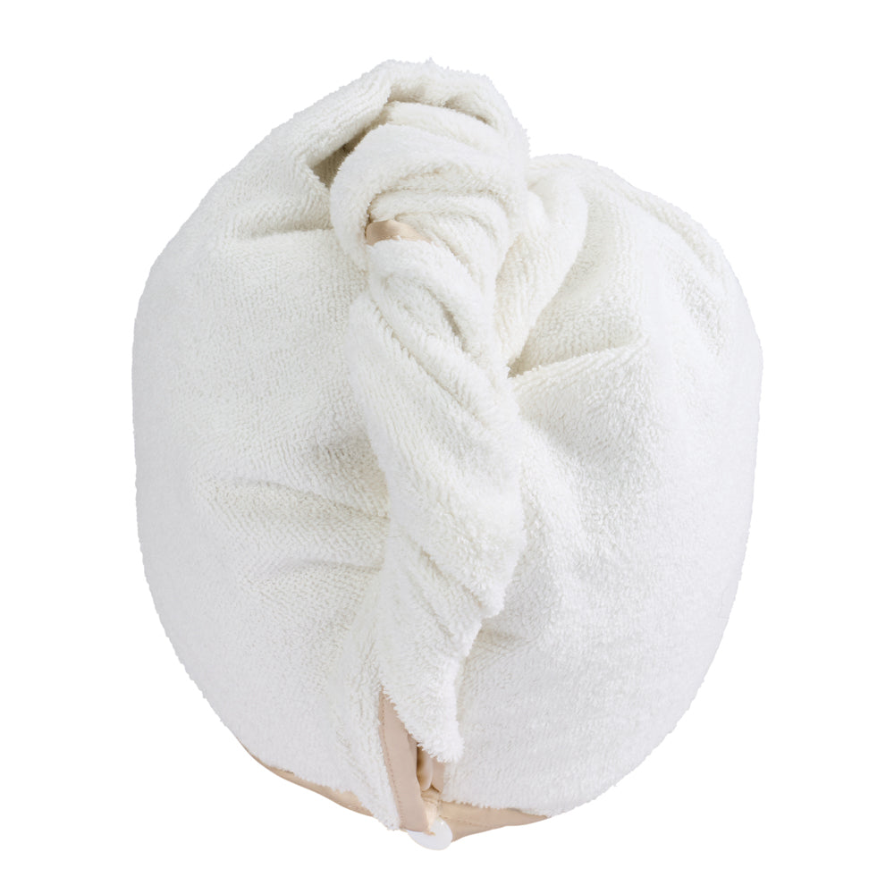 Blissy Champagne Reversible Towel – 22 Momme Mulberry Silk, 100% Silk