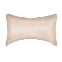 Blissy Queen Champagne Crescent Pillowcase Lifestyle – Mulberry Silk