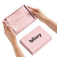 Pink Crescent Pillowcase Close-Up – Blissy 22 Momme Silk
