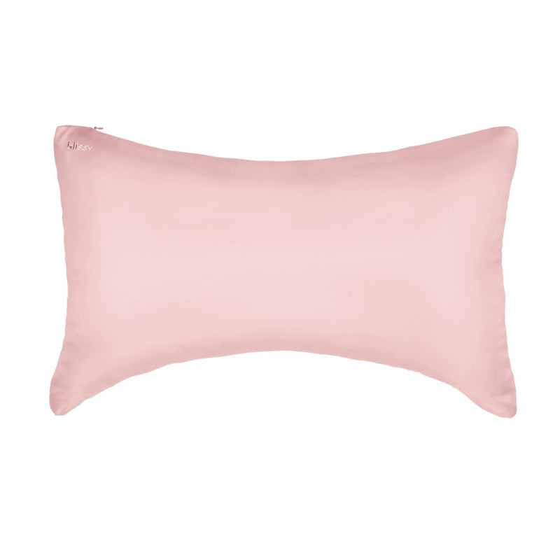 Blissy Mulberry Silk Crescent Pillowcase – Pink King