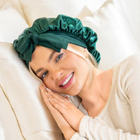 Blissy Bow Bonnet - Emerald