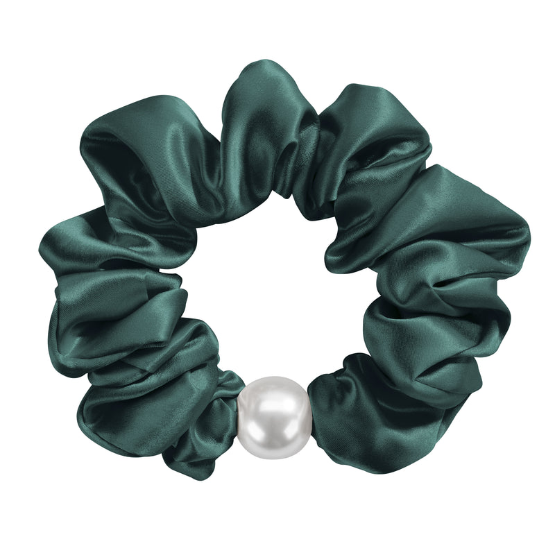 Blissy Pearl Scrunchies - Emerald