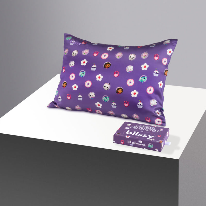 Pillowcase - Gabby's Dollhouse - Gabby and Friends - Junior Standard - Blissy Gabby'S Dollhouse Pillowcase – 22 Momme Mulberry Silk, 100% Silk