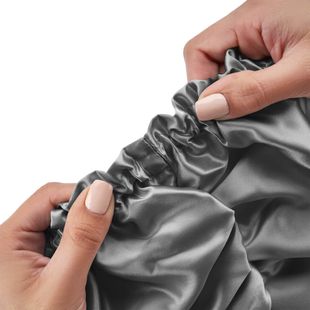 Grey Blissy Bonnet – Blissy Premium Silk