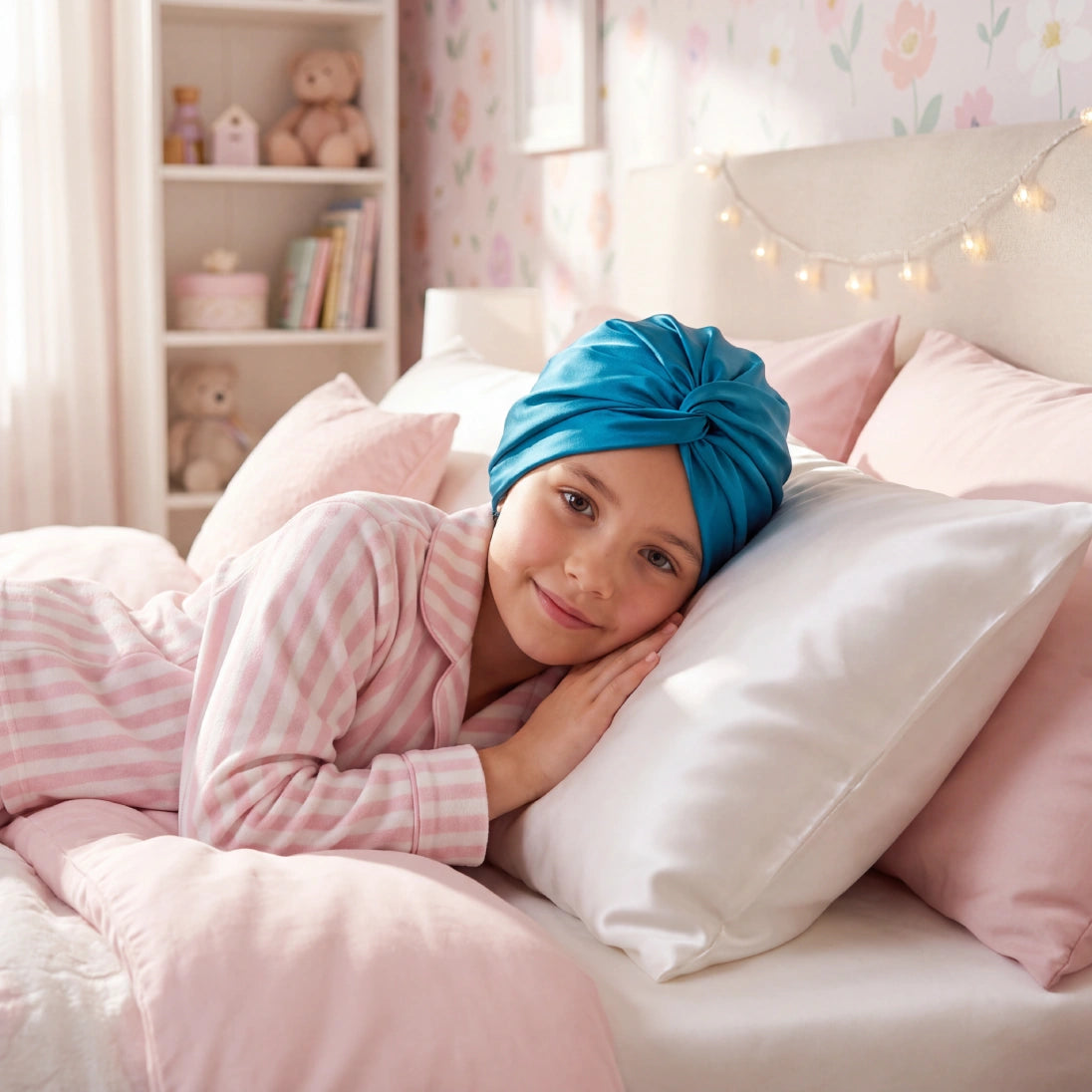 Blissy Junior Bonnet - Aqua