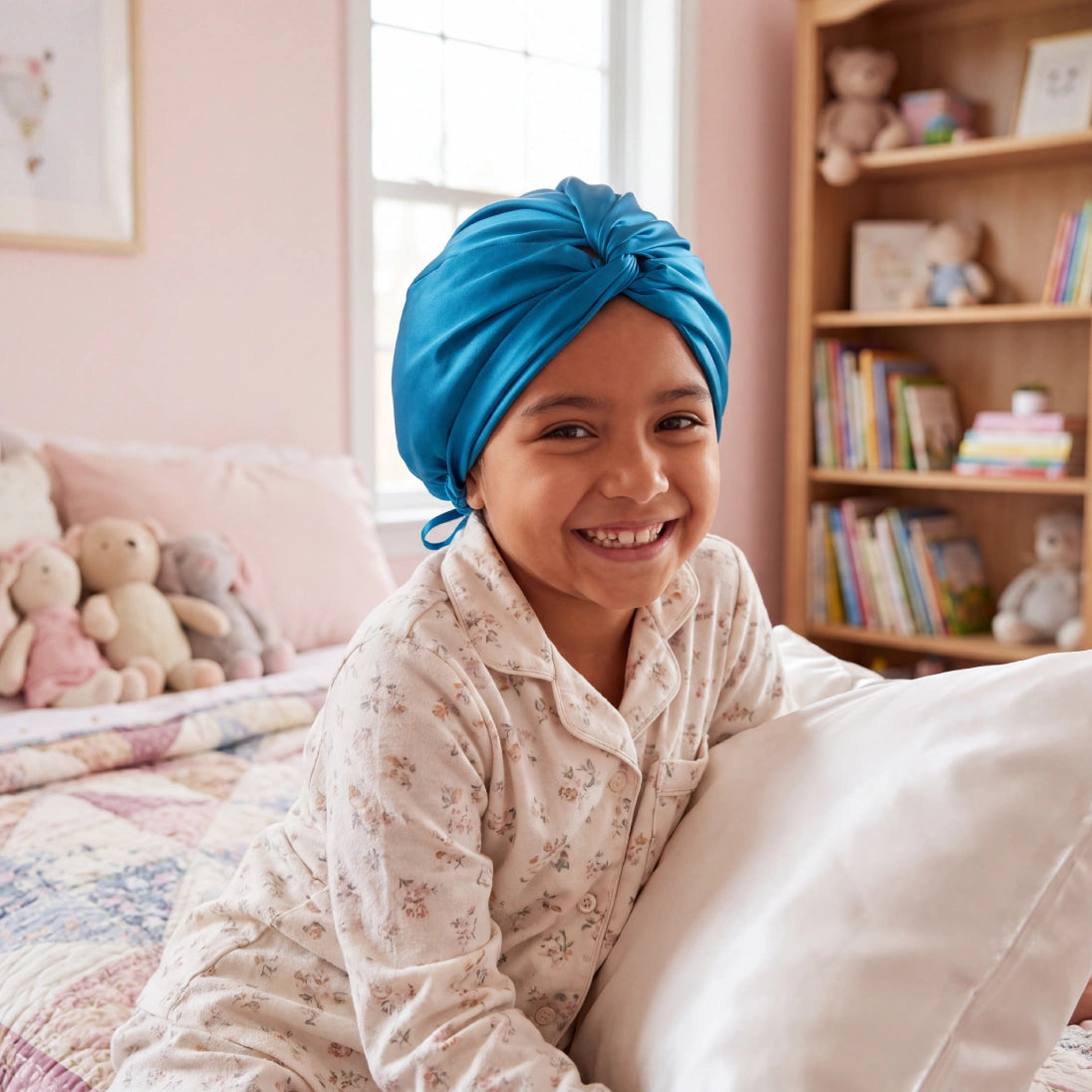 Blissy Junior Bonnet - Aqua