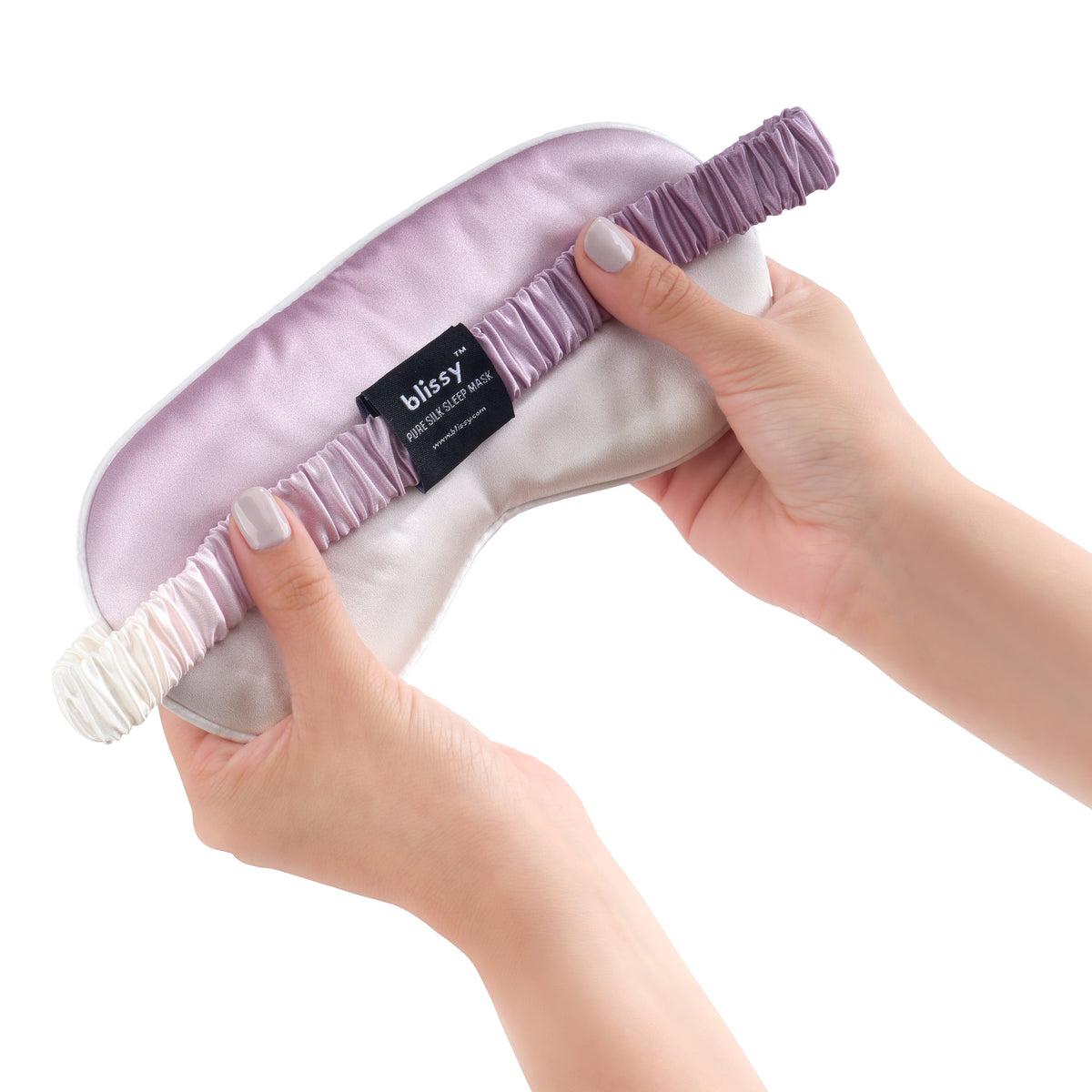 Blissy Mulberry Silk Sleep Mask – Lavender Ombre