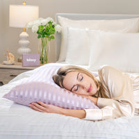 Pillowcase - Lavender Striped - Queen