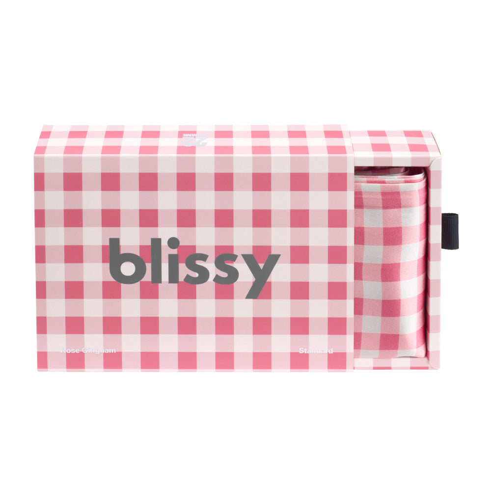 Pillowcase - Rose Gingham - Queen