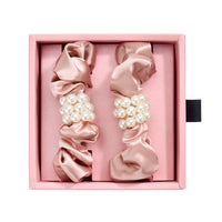 Blissy Petite Pearl Scrunchies - Rose Gold