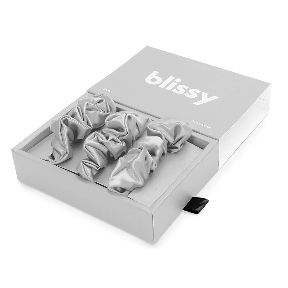 Blissy Scrunchies - Silver