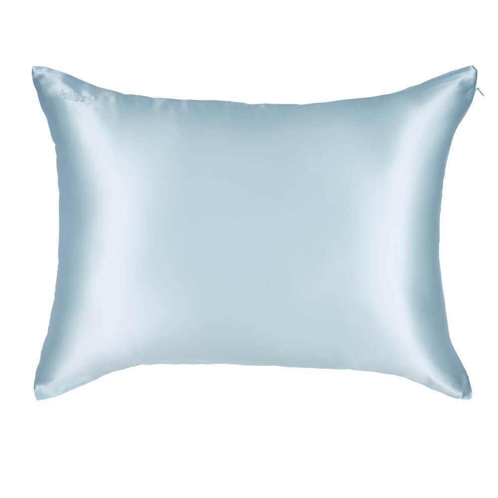 Blissy Mulberry Silk Pillowcase – Sky Blue Standard