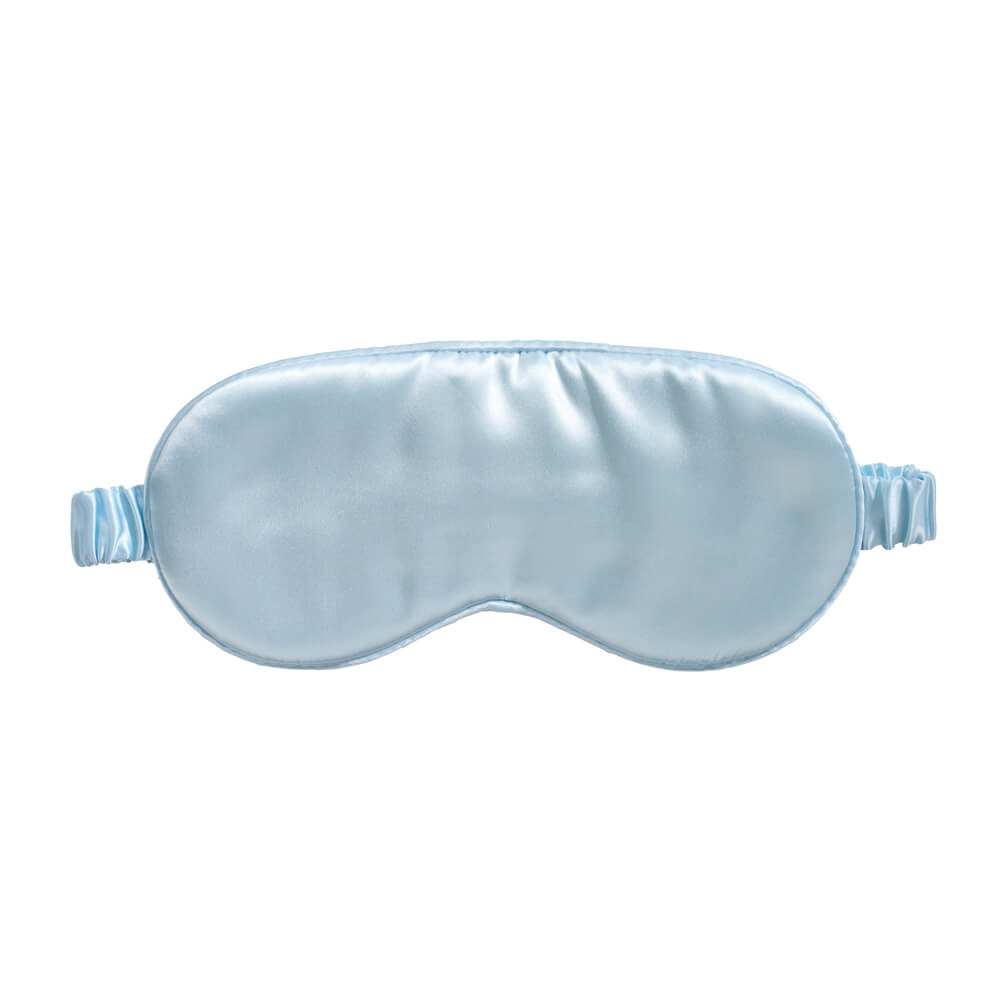 Blissy Sky Blue Sleep Mask Lifestyle – Mulberry Silk