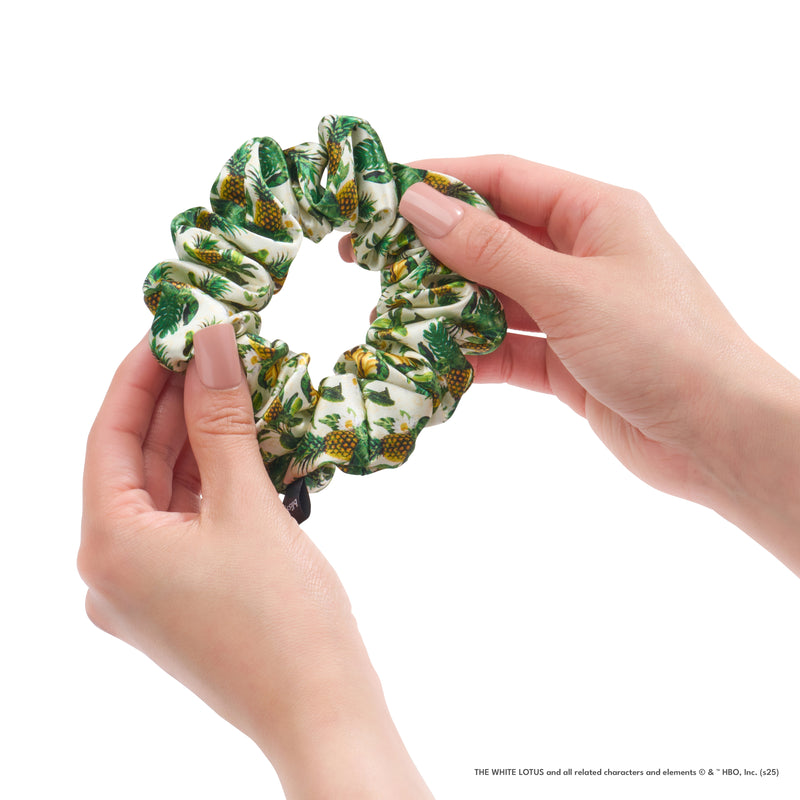 Blissy Scrunchies - White Lotus - Pineapple