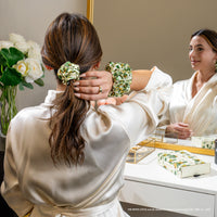 Blissy Scrunchies - White Lotus - Pineapple
