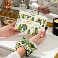 Blissy Scrunchies - White Lotus - Pineapple