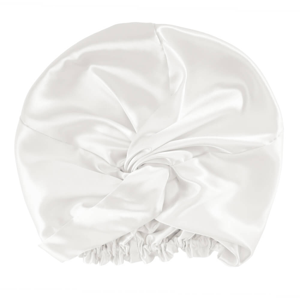 Large White Blissy Bonnet – Blissy Premium Silk