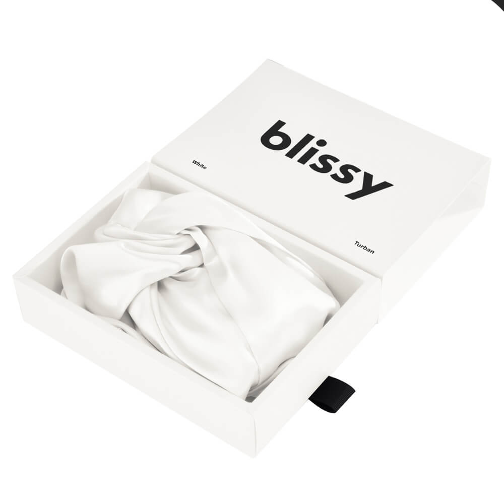 Blissy White Silk Blissy Bonnet Detail – Large