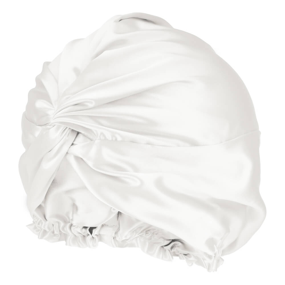 Blissy Large White Blissy Bonnet Lifestyle – Mulberry Silk