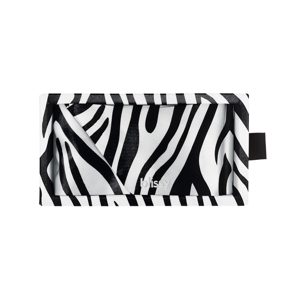Zebra Mulberry Silk Blissy Hair Ribbon – Blissy
