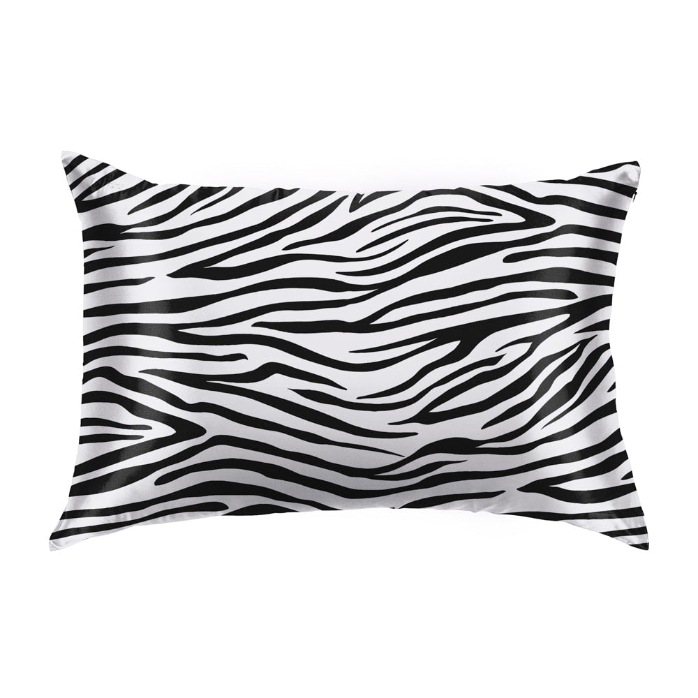 Blissy King Zebra Pillowcase Lifestyle – Mulberry Silk
