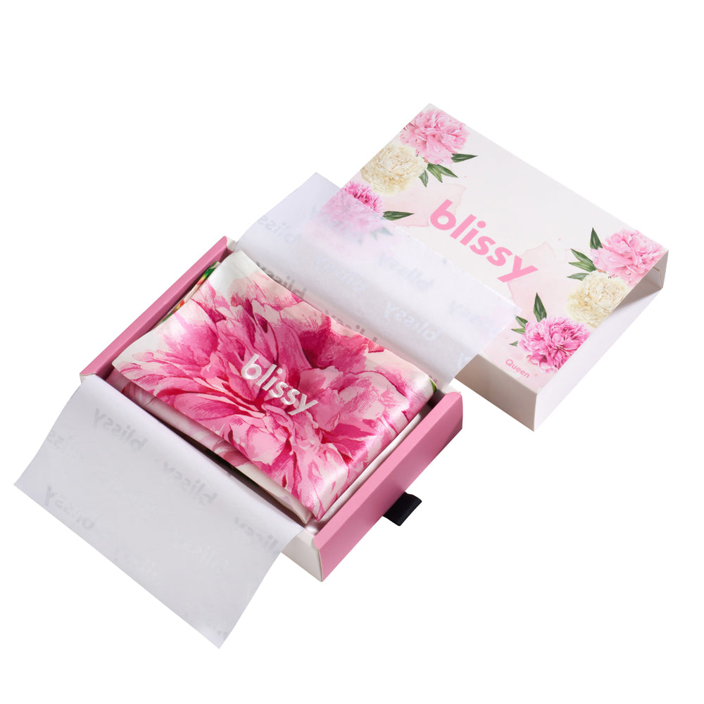 Blissy Zodiac Flower Silk Pillowcase Detail – Standard