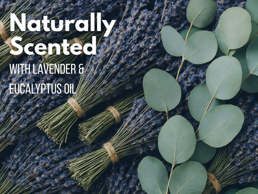 Naturally scented candle: Lavender & Eucalyptus