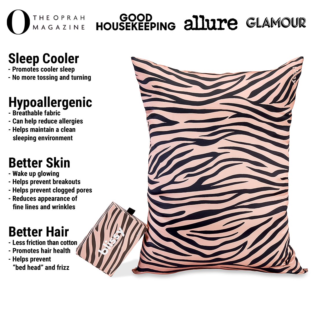 Tiger Mulberry Silk Pillowcase – Blissy King
