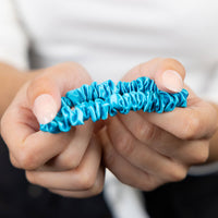 Blissy Skinny Scrunchies - Bahama Blue
