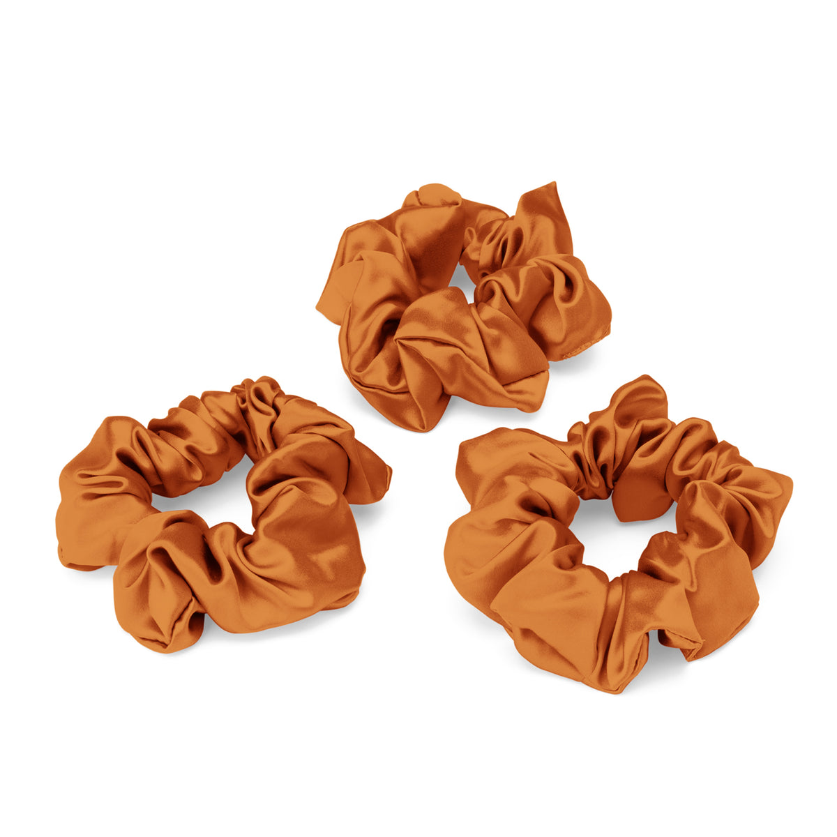 Blissy Bronze Silk Blissy Scrunchies Detail –
