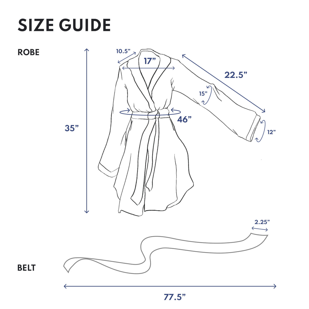 Blissy White Silk Classic Robe Detail –
