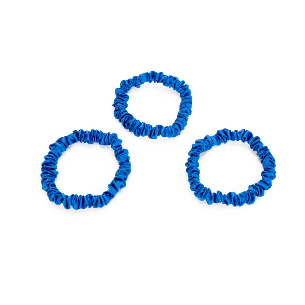 Blissy Azure Blissy Skinny Scrunchies Lifestyle – Mulberry Silk