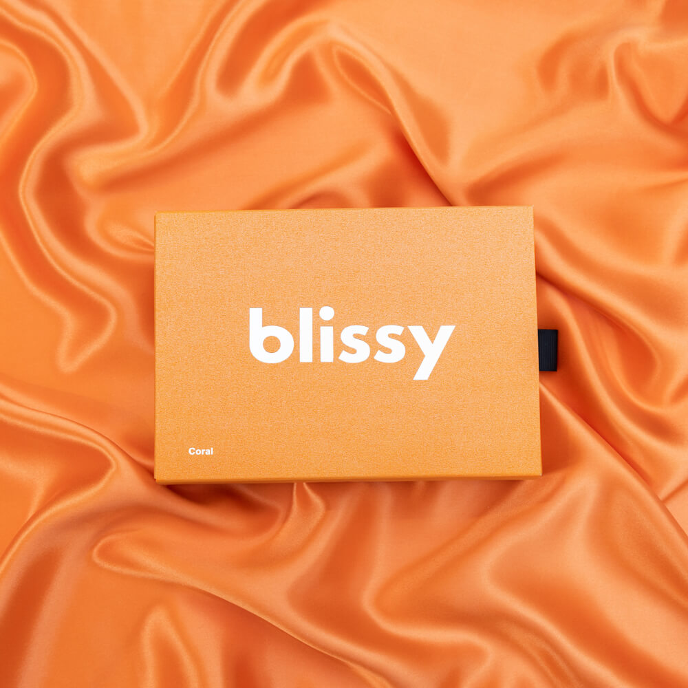 Blissy Mulberry Silk Pillowcase – Coral Standard