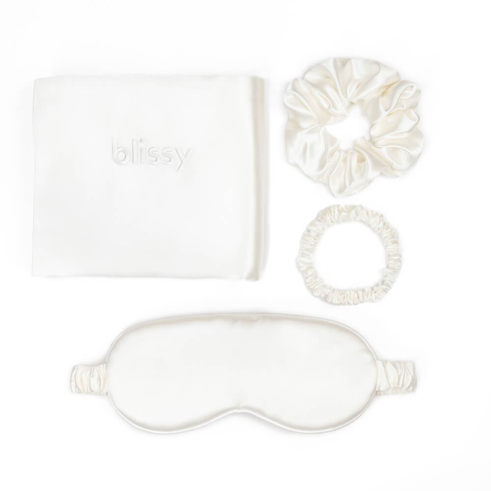 Blissy White Silk Blissy Dream Set Detail – Standard