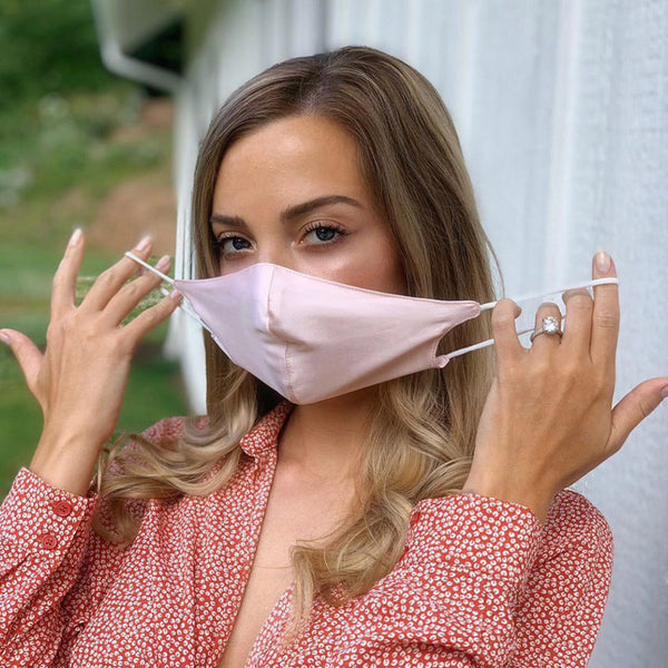 Blissy Pink Face Mask – 22 Momme Mulberry Silk, 100% Silk