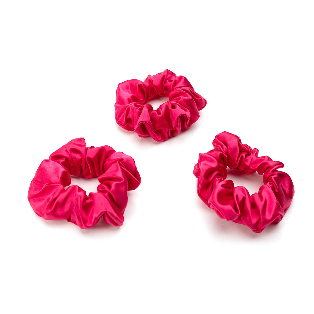 Hibiscus Mulberry Silk Blissy Scrunchies – Blissy