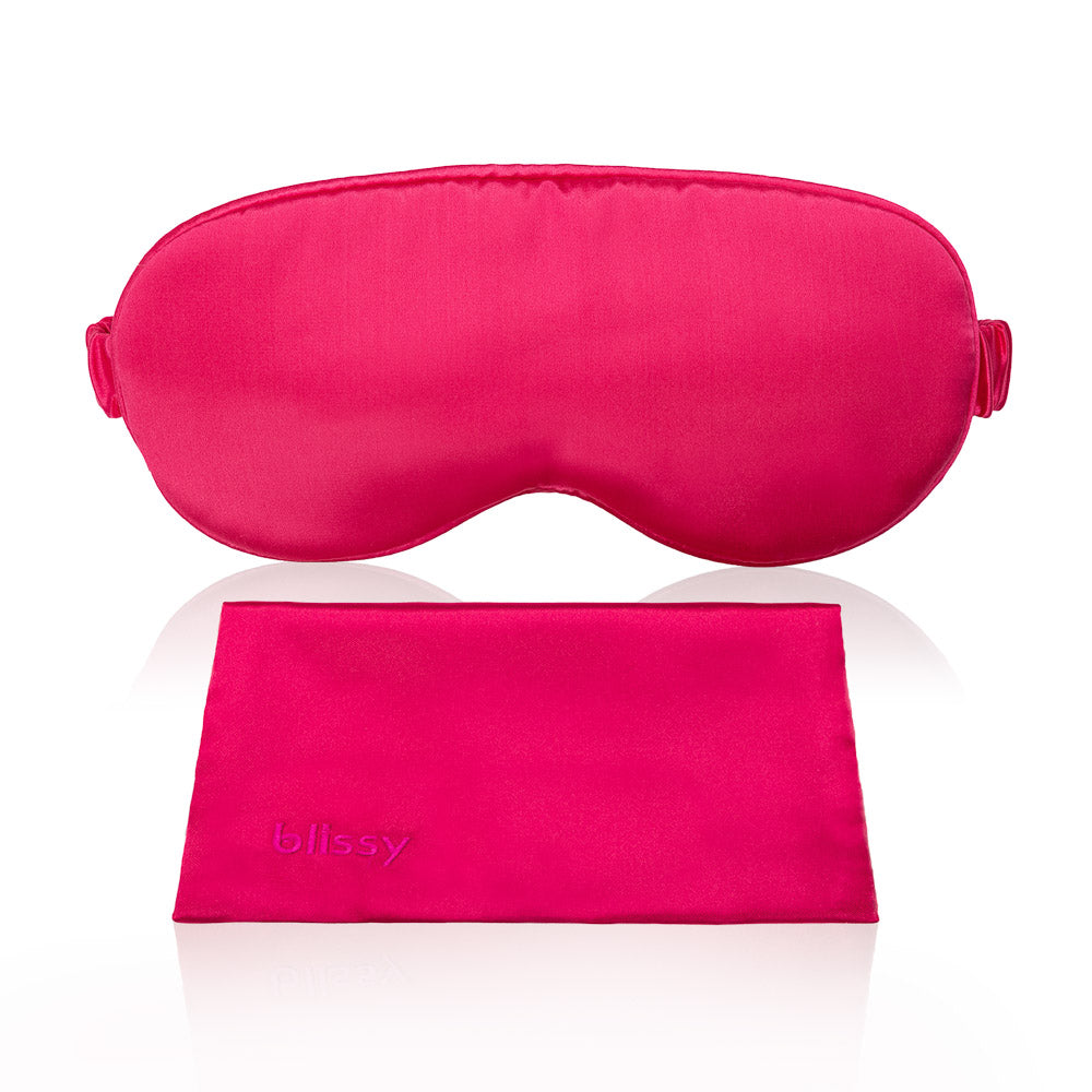 Blissy Mulberry Silk Sleep Mask – Hibiscus